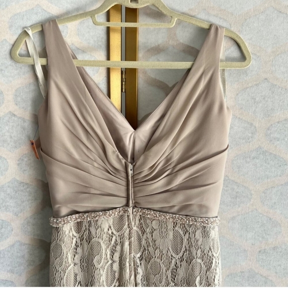 Women's Elegant Tan Dress - Picture 6 of 10